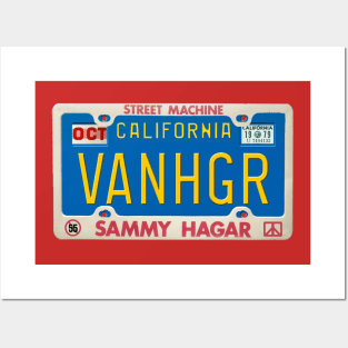 Sammy Hagar - Van Hagar License Plate Posters and Art